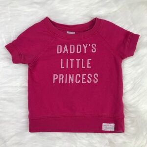 Baby Girl Daddy’s Little Princess Short Sleeve Top